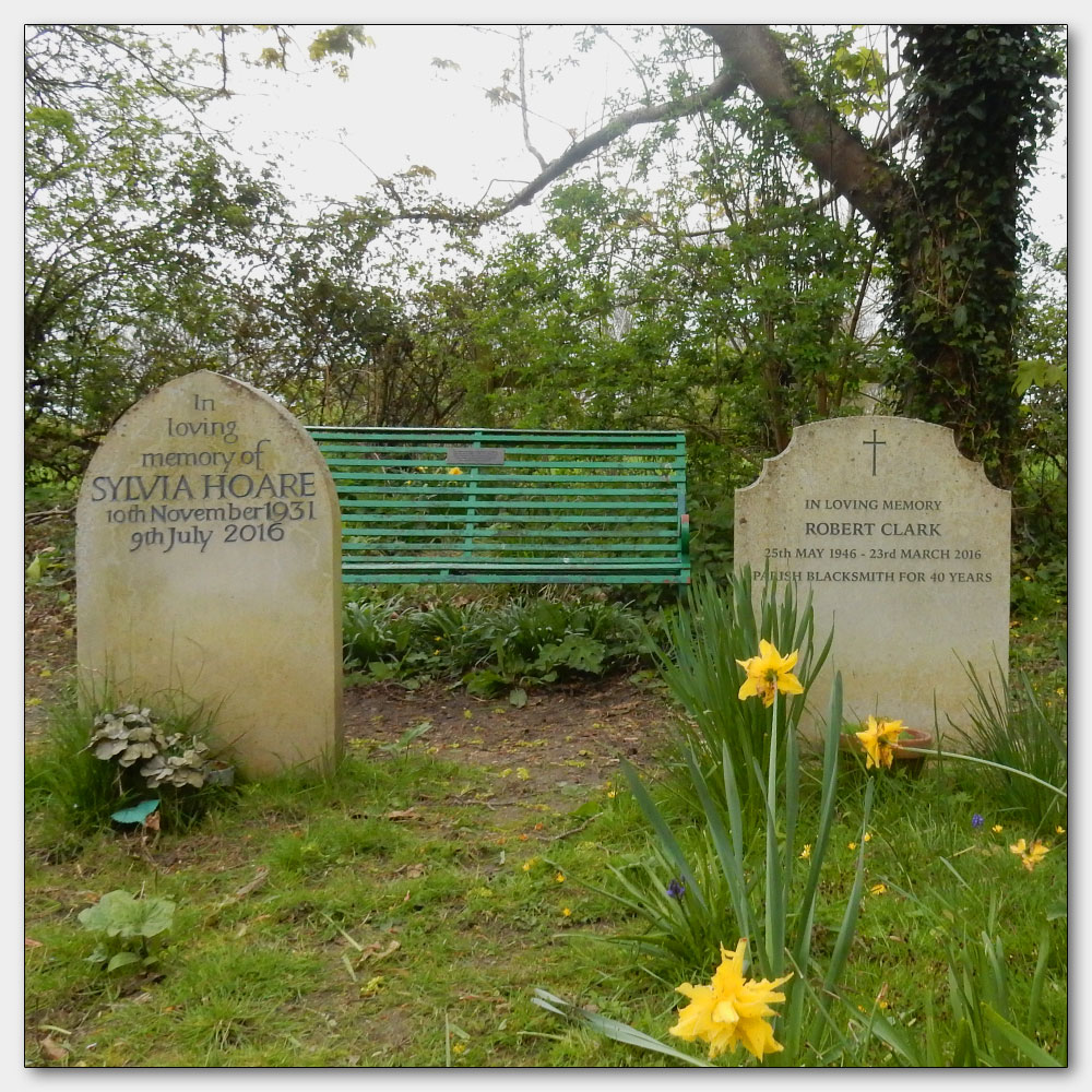 Time to sow, This bench was made by Robert Clark the blacksmith